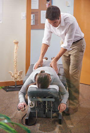 Chiropractor adjustment