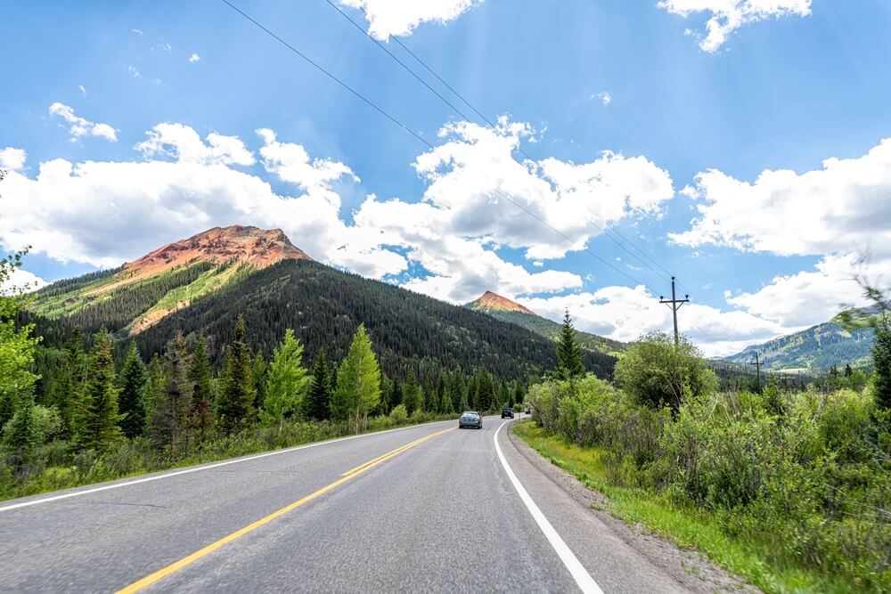 View of a driver in Colorado